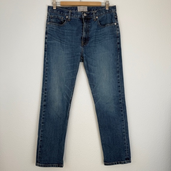 Everlane Mid Rise Straight Leg Jean Denim 29 - Picture 1 of 6
